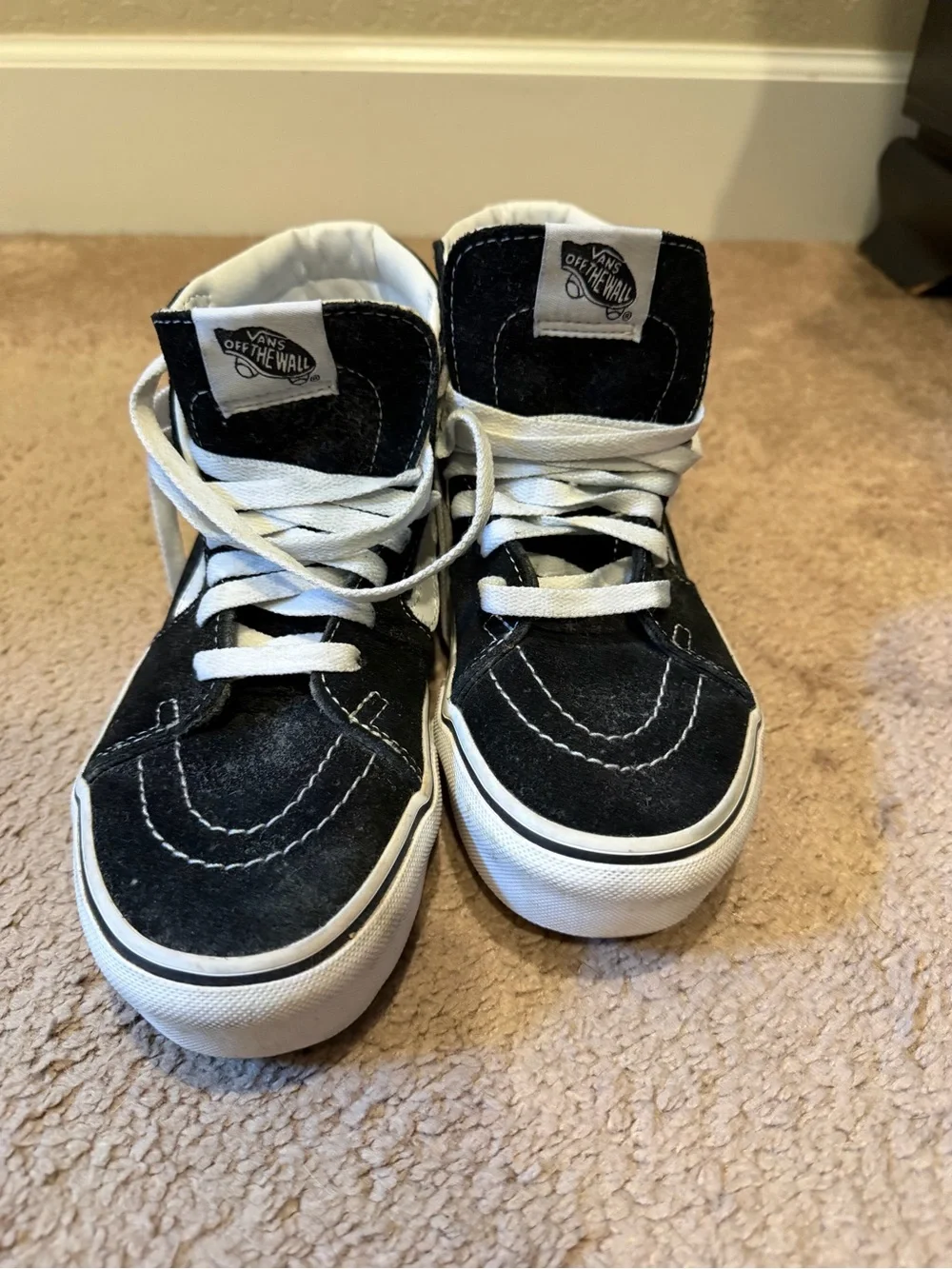 Vans Women’s Platform Sk8-Hi Black High-Top Skate Shoes